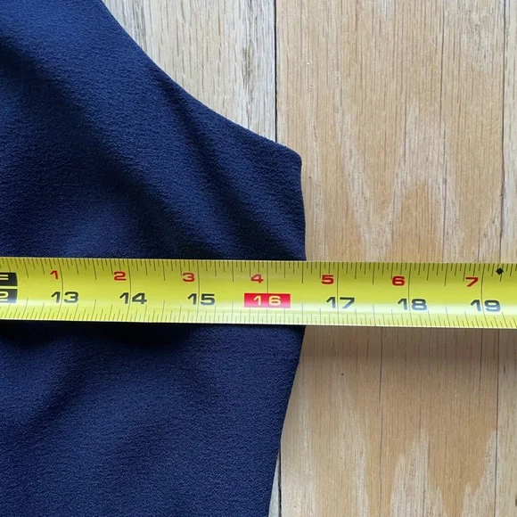 NWT Cynthia Rowley Navy blue dress Size 8, flounce/ruffle hem - Picture 9 of 9